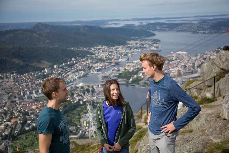 Photo: View of Bergen from the surrounding mountains