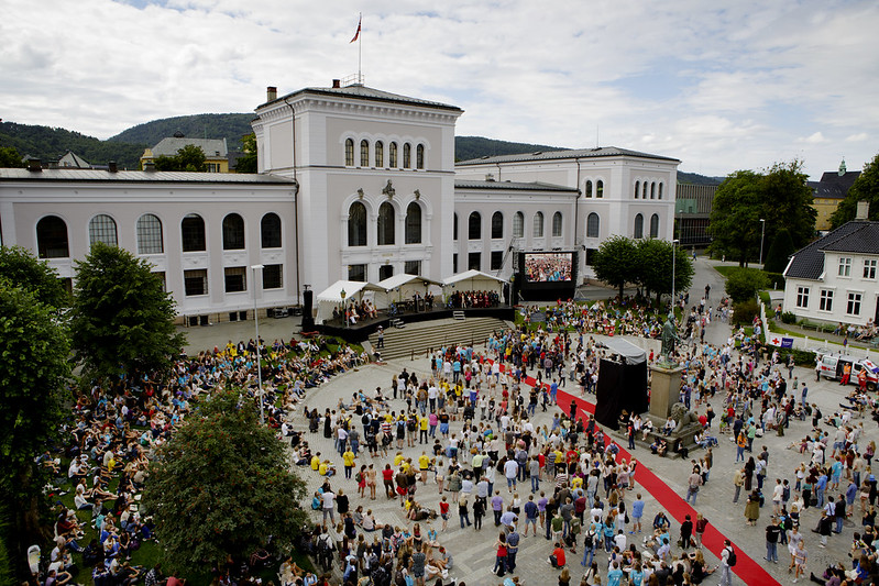 University of Bergen> Aerial view of the main museum building